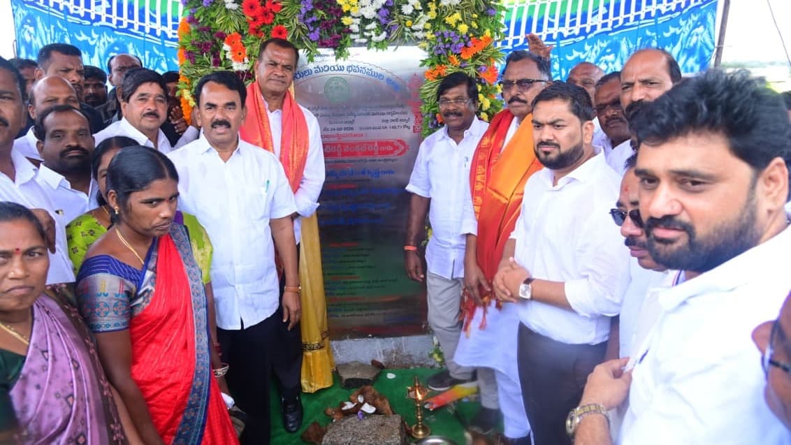 బల్మూర్లో రూ.146.71 కోట్ల రహదారి పనులకు శంకుస్థాపన